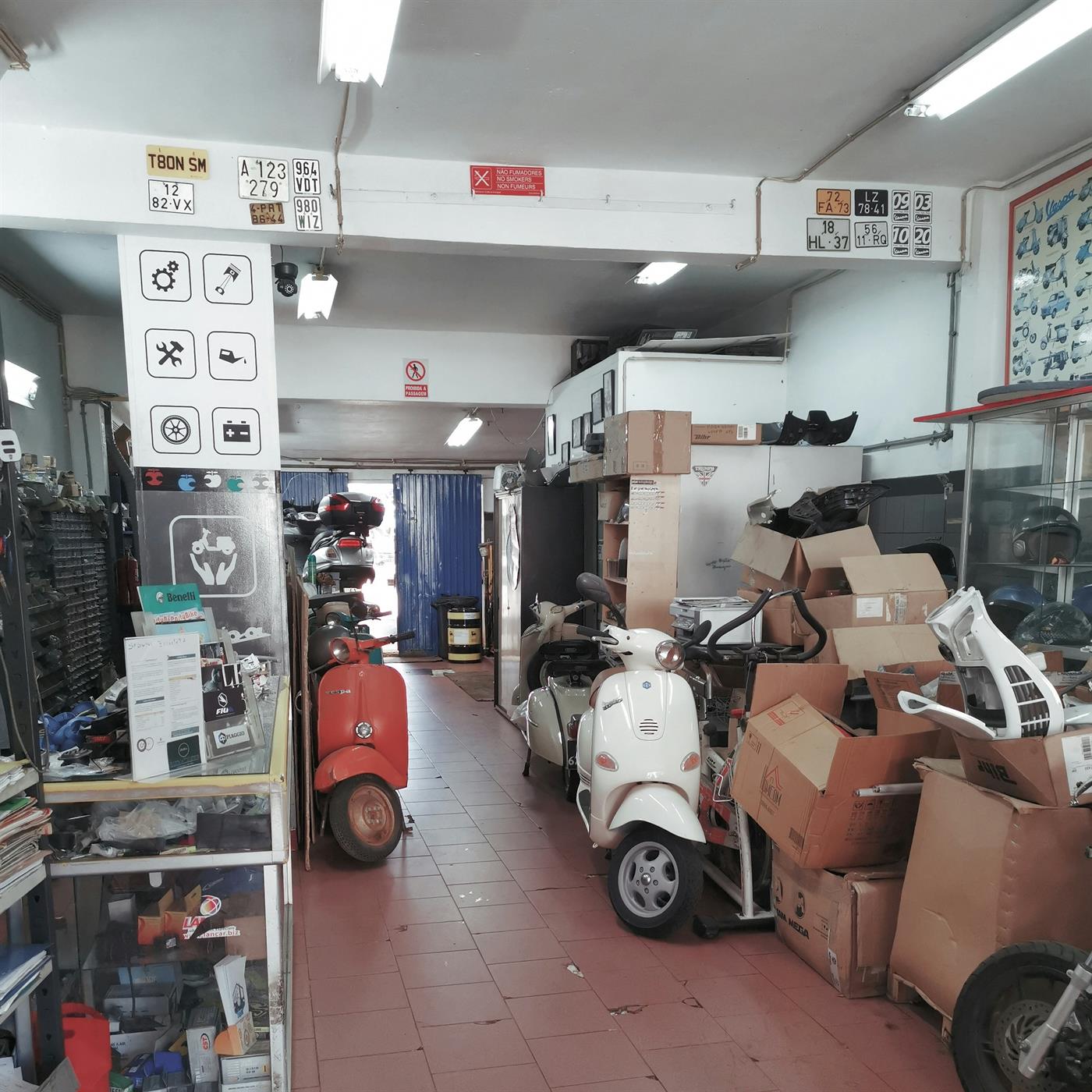 Inside the workshop
